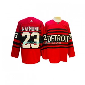 Detroit Red Wings Lucas Raymond 23 Adidas 2022-2023 Reverse Retro Rood Authentic Shirt - Mannen